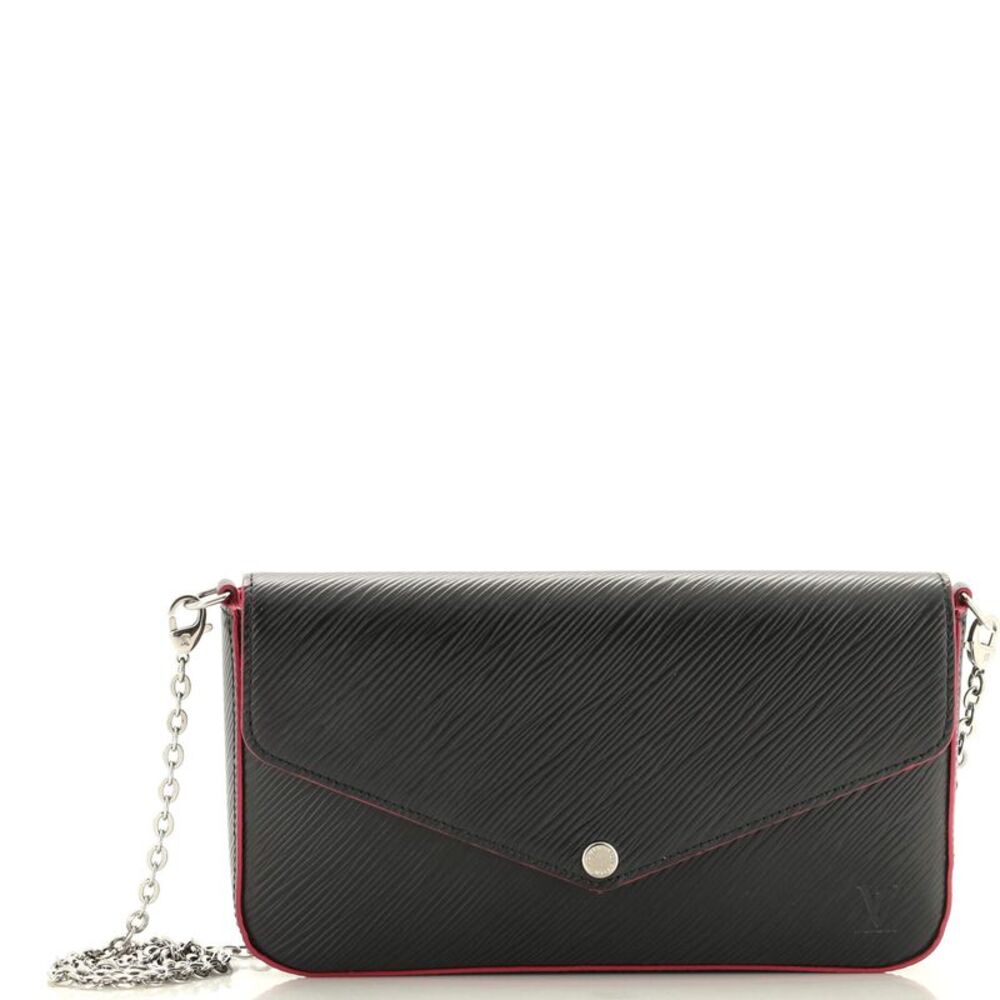 Louis Vuitton Felicie Pochette Epi Leather Black